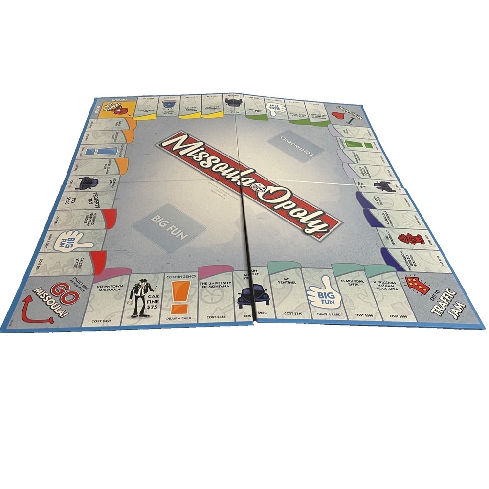 MISSOULA OPOLY Board Game Missoula, MT COMPLETE Montana Big Fun - Picture 8 of 9